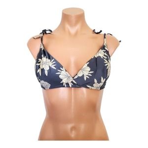 Roxy Romantic Senses Wrap Triangle grey bikini top size L